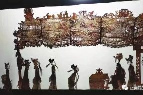 聯(lián)合國“世界人類非物質(zhì)文化遺產(chǎn)”南部皮影，來寺外桃源景區(qū)了！